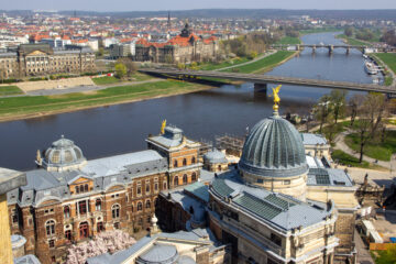 Dresden Aussicht auf Elbe